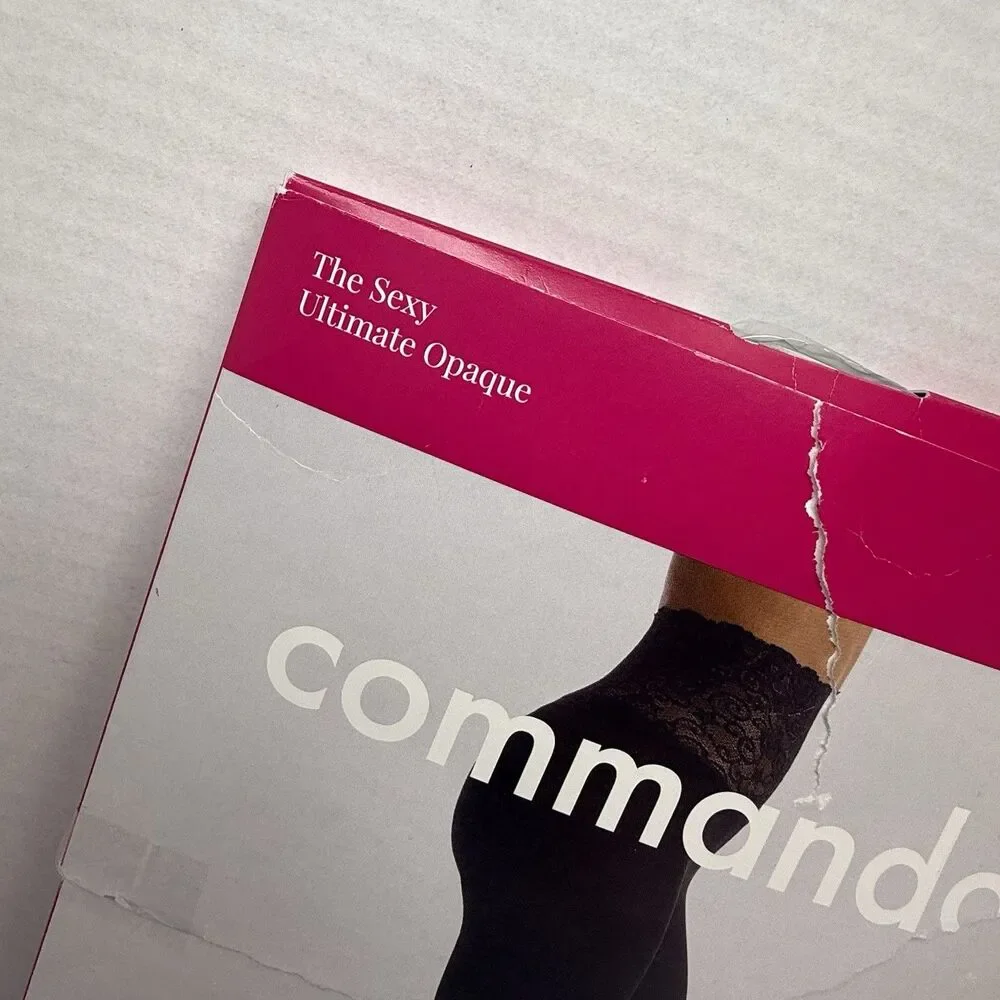Commando The Sexy Ultimate Opaque Tights In Black Sz M New